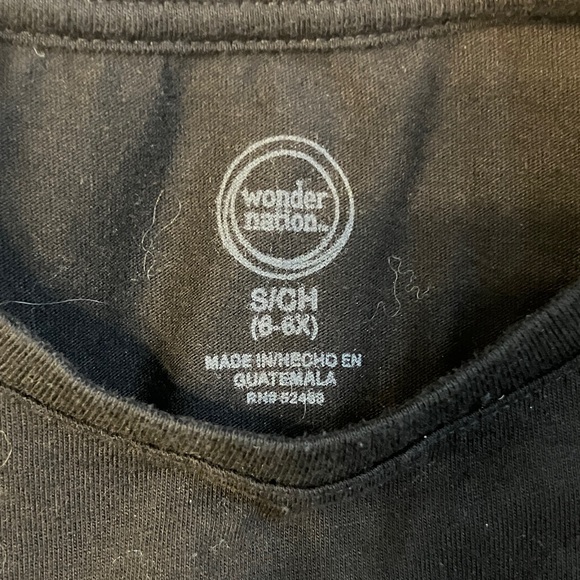 Set of Girls Floral and Black Long Sleeve Tops - Picture 5 of 6